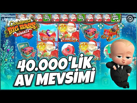 CHRİSTMAS BİG BASS BONANZA CASİNO SLOT❗️❗️❗️ | 40.000₺’LİK AV MEVSIMI BİG WİN❗️❗️❗️