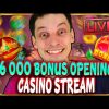 SLOTS LIVE 🔴 €6 000 BONUS OPENING! Casino Stream Big Wins with mrBigSpin
