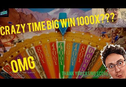 Biggest Win Crazy Time 1000X New Slot! Casino Scores