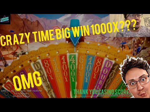 Biggest Win Crazy Time 1000X New Slot! Casino Scores