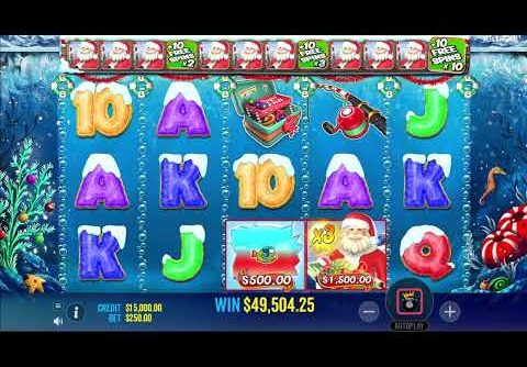 CHRISTMAS BIG BASS BONANZA   BIG WINS   10X   Casino Slot Online Bonus Scatter