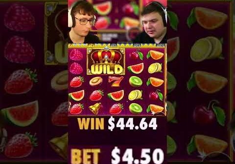 JUICY FRUITS SLOT SQUIRTS WITH BIG WILD! (Bonus Buys) #slots #casino #juicyfruits #shorts