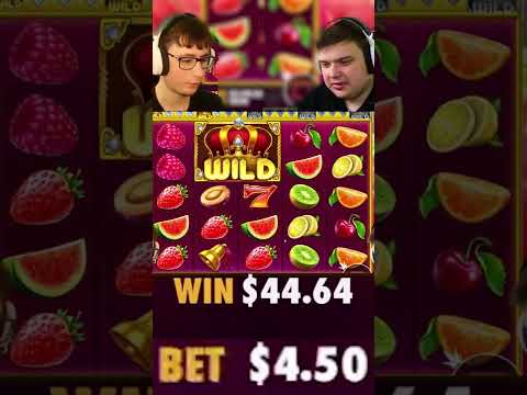 JUICY FRUITS SLOT SQUIRTS WITH BIG WILD! (Bonus Buys) #slots #casino #juicyfruits #shorts