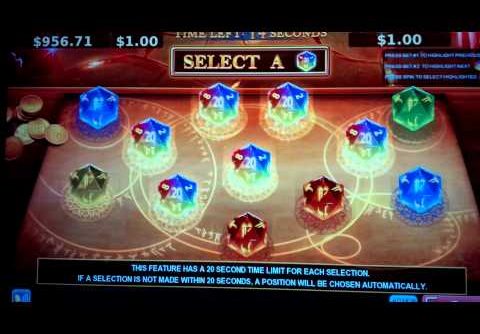 Dungeons & Dragons Slot Machine Feature Bonus Round – Mega Progressive Win!