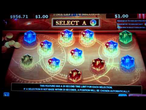 Dungeons & Dragons Slot Machine Feature Bonus Round – Mega Progressive Win!