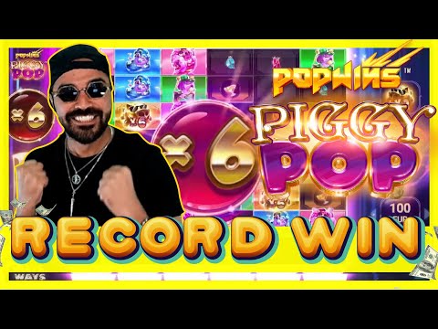 ROSHTEIN RECORD WIN ON PIGGY POP NEW SLOT!!