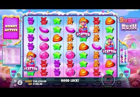 SUGAR RUSH   BIG CASINO WIN hit 555 X   BONUS BUY SLOT ONLINE