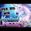 Rare Bonus Mystical Unicorn Slotmachine Super Big Win
