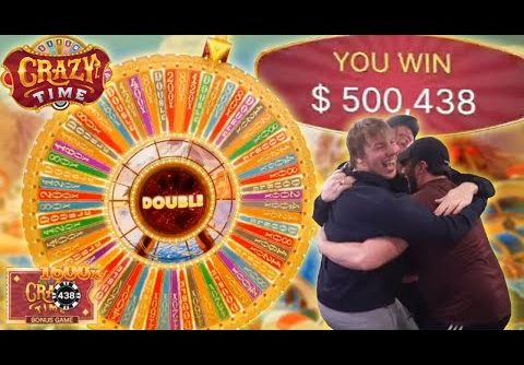 $500,000 MAX CRAZY TIME WHEEL WIN WITH MY BROTHERS! (WORLD RECORD)