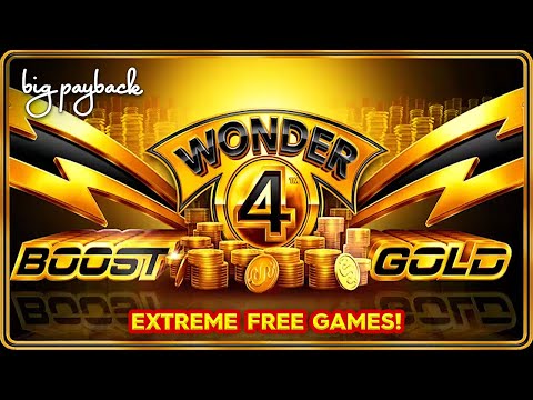 EXTREME FREE GAMES – Wonder 4 Boost Gold Slot – BIG WIN SESSION!
