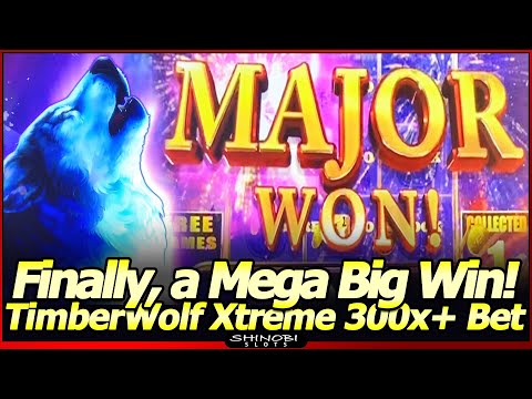 TimberWolf Xtreme Slot Machine – MAJOR Jackpot Won!  Finally a Mega Big Win in this tough game!