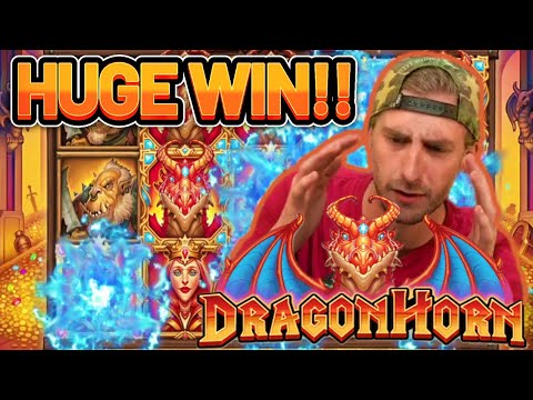 HUGE WIN! DRAGONHORN BIG WIN – €5 BONUS ON CASINO SLOT FROM CASINODADDY