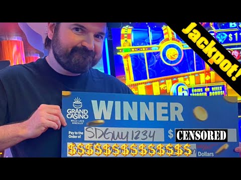 My LARGEST JACKPOT EVER At Grand Casino 💥😱💥 A WIN SO BIG They Issued A MASSIVE Check