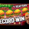 ZOMBIE CARNIVAL 🔥 RECORD WIN MAX SCATTERS START!