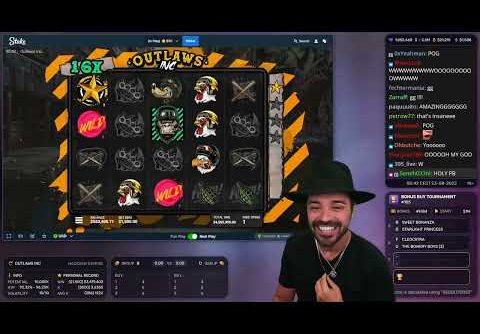 ROSHTEIN STREAM HIGHLIGHT MEGA 5 MILLION WIN ON OUTLAW INC SLOT