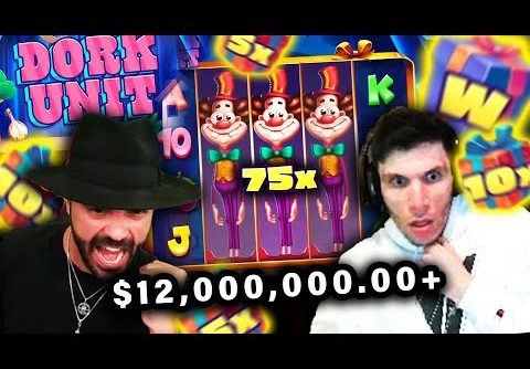 Top 7 WINS On Dork Unit Slot ($12,000,000+) | ft. Trainwreckstv, Roshtein, Xposed