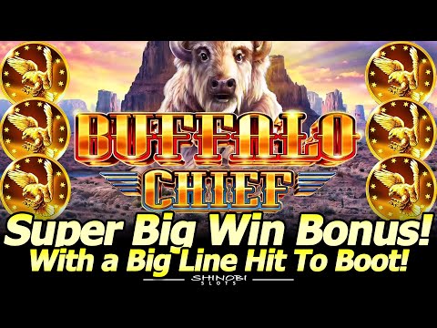 Buffalo Chief Super Big Win Bonus and Big Win Line Hit at Yaamava Casino!