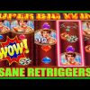 **SUPER BIG WINS!** INSANE RETRIGGERS! Napoleon And Josephine WMS Slot Machine Bonus