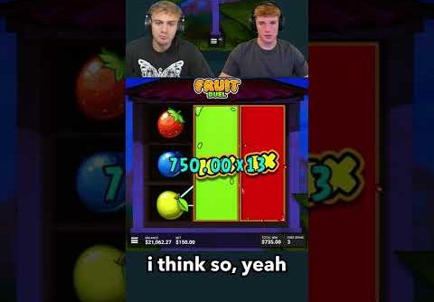 OUR BIGGEST WIN EVER FROM THIS SLOT!! (FRUIT DUEL) #shorts