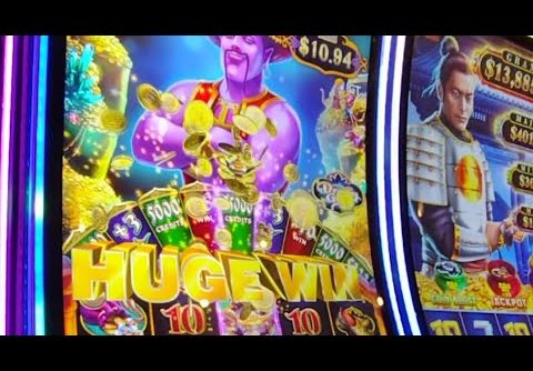 Dreamy Genie Slot Machine MEGA huge win on $5. 25 free games.