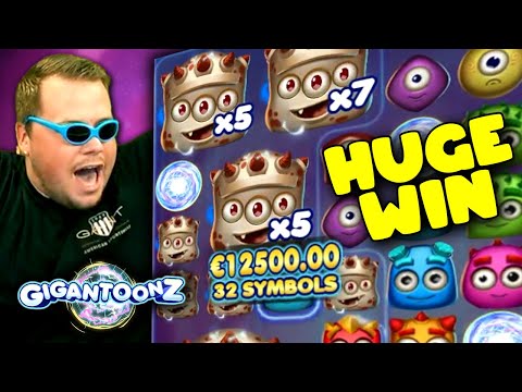 SUPER BIG WIN on Gigantoonz! Winning Over 20000 McDonald Cheese Burgers!