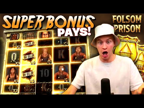 SUPER BONUS PAYS BIG! Big Win on Folsom  Prison Slot