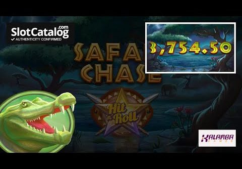 Mega win. Safari Chase Hit ‘n’ Roll slot from Kalamba Games