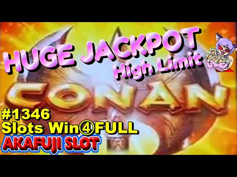 Slots Win ④FULL🤩MY BIGGEST JACKPOT EVER on HIGH LIMIT CONAN SLOT MACHINE HANDPAY 赤富士スロット 完全版