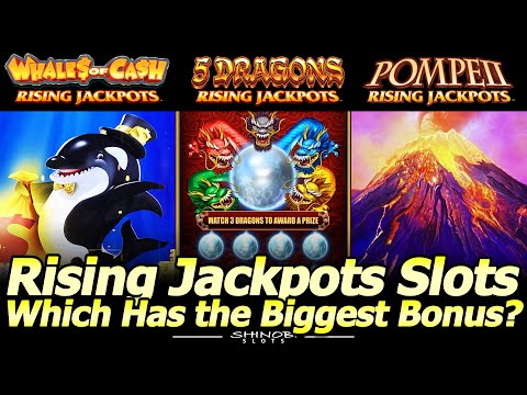Rising Jackpots Slots – Which Version Has the Biggest Bonus? Whales of Cash, 5 Dragons or Pompeii?