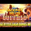 Super Jackpot Deluxe Buffalo Big Win Hyper Cash Bonus Action Aristocrat