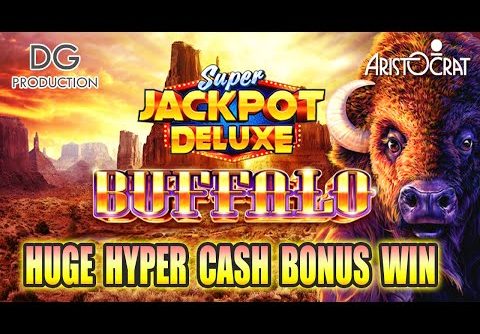 Super Jackpot Deluxe Buffalo Big Win Hyper Cash Bonus Action Aristocrat