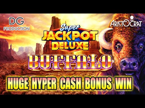 Super Jackpot Deluxe Buffalo Big Win Hyper Cash Bonus Action Aristocrat