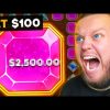 I TRIED $100 SPINS ON GEMS BONANZA (NEW RECORD WIN)