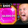 I TRIED $100 SPINS ON GEMS BONANZA (NEW RECORD WIN)