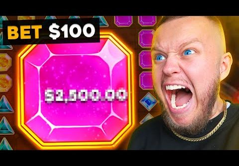 I TRIED $100 SPINS ON GEMS BONANZA (NEW RECORD WIN)