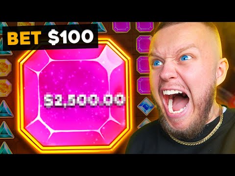 I TRIED $100 SPINS ON GEMS BONANZA (NEW RECORD WIN)