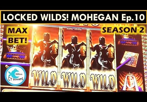 LOVING THE LOCKED WILDS! WMS BLACK KNIGHT SLOT MACHINE BIG WIN!