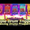 Triple Drum Trigger Finally! Big Win Bonus in Dancing Drums Prosperity Slot.  Was It Worth the Wait?