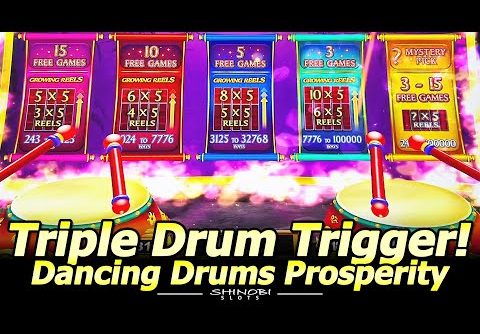 Triple Drum Trigger Finally! Big Win Bonus in Dancing Drums Prosperity Slot.  Was It Worth the Wait?