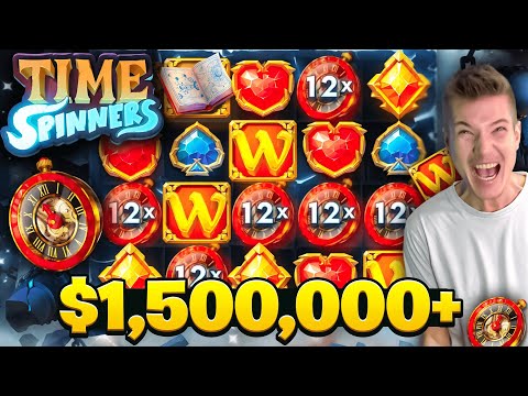 TIME SPINNERS SLOT POPS OFF AND PAYS US A CRAZY WIN!!