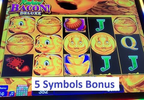 Super Big Win on Bonus 5 Symbols Trigger! Rakin Bacon Deluxe Slot