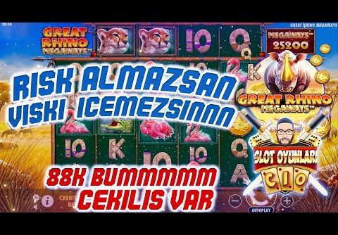 SLOT OYUNLARI 🦍 GREAT RHINO MEGAWAYS BIG WIN 🦍 2.000TL ÖDÜL VAR 🎁 #slot #slotoyunları #casino