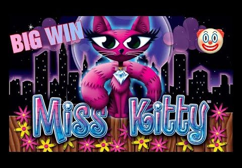 BIG WIN ON MISS KITTY SLOT MACHINE BONUS