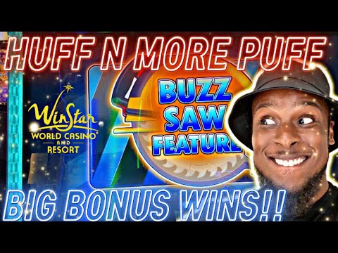 🔥 CRAZY BIG WINS ON HUFF N MORE PUFF!!! #winstar #casino #gambling #bonus #fyp #slots
