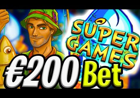 FISHIN’ FRENZY 🔥 SLOT BIG WIN €200 MAX BET 😱 SUPER FREE GAMES‼️ *** BACK TO BACK ***