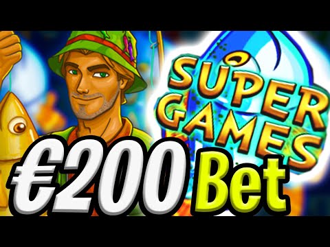 FISHIN’ FRENZY 🔥 SLOT BIG WIN €200 MAX BET 😱 SUPER FREE GAMES‼️ *** BACK TO BACK ***