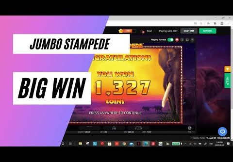 Slot Game Jumbo Stampede Big win 🤑🤑
