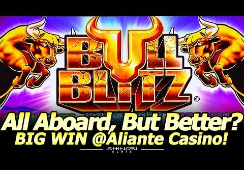All Aboard, But Better!? NEW Bull Blitz Slots by Konami! BIG WIN Bonus @Aliante Casino in Vegas!