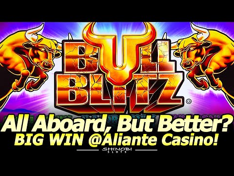 All Aboard, But Better!? NEW Bull Blitz Slots by Konami! BIG WIN Bonus @Aliante Casino in Vegas!