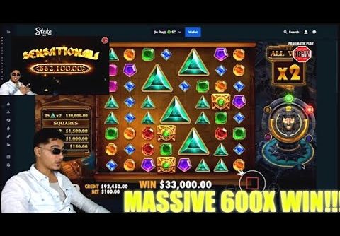 GEMS BONANZA 600X RECORD WIN!! MAX SQUARES $10,000 BONUS BUY HIT!!!(STAKE.US)